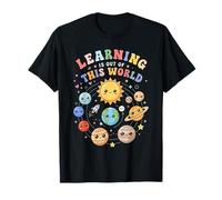 Learning is Out of This World Solar System Planets Boys Kids T-Shirt