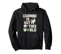 Learning is Out of This World Space Astronaut Pullover Hoodie