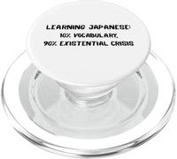 Learning Japanese Existential Crisis Funny Study Quote Gift PopSockets PopGrip for MagSafe