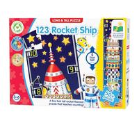 Learning Journey The Long And Tall Floor Puzzle 123 Rocketship, Blue, Gray