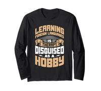 Learning Languages is My Therapy Long Sleeve T-Shirt