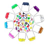 Learning Magnet Set, Funny Learning Pieces, 4.49 x 5.91 Inch Portable Toy with Colour Assortment, Creative Play Magnets, Children's Puzzle with Bright Style, Classroom Supplies for Home and School