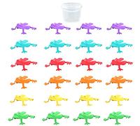 Learning Magnets Animals Assorted Colors Cool Jumping Plastic Frogs For Kids Color Variety Party Favors Bag Fillers (Colors May Vary) Learning Games for Toddlers 2-4 Years Bilingual (Green, O