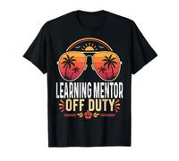 Learning Mentor Off Duty Summer Sunglasses Retro Vacation T-Shirt
