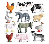Learning Minds Set Of 12 Jumbo Farm Animals--