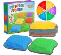 Learning Minds Stepping Stones for Kids - 6 Large, Non-Slip Balance Stones
