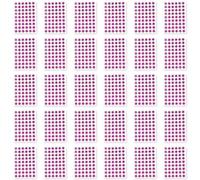Learning Motivation Stickers 30 Sheets 15MM Foil, Rose Red