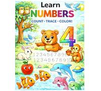 Learning numbers through play, a number workbook for children aged 3-5.