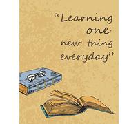 Learning One New Thing Everyday: Perfect Gifts For Books Lovers / Reading Log For Adults / Reading Journal To Spacious Record and Review Up To 100 ... Large Size (Reading Log & Journals Series)