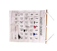 Learning Pocket Chart Calendar, Numbered Hanging Organizer Bag with Minimalist for Classroom, Bedroom, and Porch, Daily Morning Check Wall Mounted Storage Bag (Large 31 Pockets)