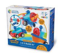Learning Resources 1-2-3 Build It Car Plane Boat Early Construction Set Toy