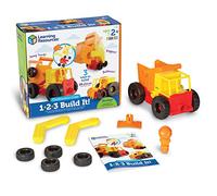 Learning Resources 1-2-3 Build It Construction Crew, Fine Motor Toy, Kids Building Set