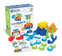 Learning Resources 1-2-3 Build It! Robot Factory Fine Motor Toy Robo