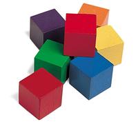 Learning Resources 1' Wooden Colour Cubes (Set of 102) | Math Counting Cubes, Wooden Color Blocks for Kids, Counting Manipulatives, Colored Learning Cube, Fine Motor Skills, Ages 3+