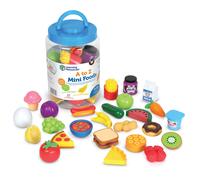 Learning Resources A to Z Mini Foods Play Food Sets for Kids Kitchen Play Kitchen Accessories Mini Food Pretend Play Toys Toddler Montessori Toys