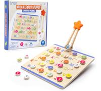 Learning Resources ABCs & Letter Sounds Wooden Puzzle, Alphabet Puzzles for Tod