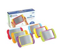 Learning Resources All About Me 2-in-1 Mirrors, Set of 6, Ages 18+ Months | Discover facial expressions, body language and reflections through engaging mirror play that sparks curiosity & conversation