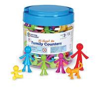 Learning Resources All about Me Family Counters, Set of 72, Ages 3+, SEL, Sensory Skills,Color Recognition