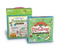 Learning Resources All Ready for Preschool Readiness Kit 60 Activities Set Ages 3+ Kindergartner Preparation Kit Preschool Homeschool Preschool C
