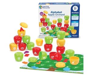 Learning Resources Alphabet Apple Orchard ABC Learning & Matching Game 3+ | Preschool Early Reading & Phonics for Toddlers, Upper and Lowercase Matching, Classroom Literacy Activity