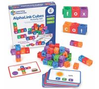 Learning Resources AlphaLink Cubes Activity Set, Ages 4+, Phonics Toy | Build spelling, decoding and reading skills through hands-on word building, letter-sound practice and fine motor play