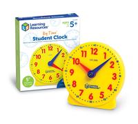 Learning Resources Big Time Student Clock, Ages 5+, Hands-On Time Teaching Aid, Colour-Coded Educat