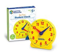 Learning Resources LER2095 Big Time Student Clock, Teaching & Demonstration, Time Telling, 12 Hour, Ages 5+, 12.7cm Diameter