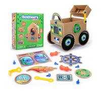 Learning Resources Boxineers Cardboard Vehicles - Creative Craft Supplies for Kids Projects, Cardboard Tools for Kids, DIY Fine Motor Activities, Kids Crafts and STEM Construction Kits