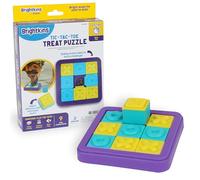 Learning Resources Brightkins Tic-Tac-Toe Treat Puzzle, Interactive Dog Toys, Dog Puzzle Toy, Slow Release Dog Treat Feeder