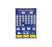 Learning Resources Calendar & Weather Pocket Chart - Multi Color, 138 Piece