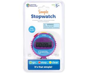 Learning Resources Children's Simple Stopwatch, 5-9 Years, Digital Timer, Easy