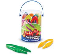 Learning Resources Children's Tub of 12 Jumbo Easy Grip Plastic Tweezers