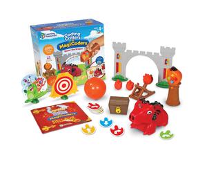Learning Resources Coding Critters MagiCoders: Blazer the Dragon Screen-Free Early Coding Toy For Kids Interactive STEM Coding Pet 22 Piece Se