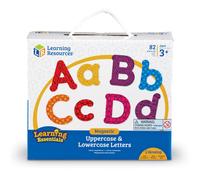 Learning Resources Colorful Magnetic Uppercase and Lowercase Letters Whiteboard Accessories 82 piece set Ages 3+