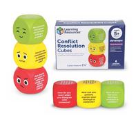 Learning Resources Conflict Resolution Cubes, Ages 5+, Social Emotional Learning Game, Build Communication, Empathy and Problem-Solving Skills Through Guided Discussion Play