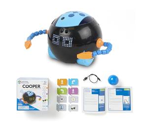 Learning Resources Cooper the STEM Robot, Coding Robot, Ages 5+ | Explore coding, logic and problem-solving through robotics activities, KS1 STEM resource, programmable robot kids gift