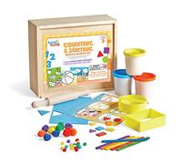 Learning Resources Counting and Sorting Activity Kit, Loose Parts Play Materials, Sensory Toys For Sensory Play, Fine Motor Skills Toys, Counting Toys, Montessori Toys, Wooden Storage Bin, Ages 3+