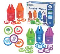 Learning Resources Counting Crayons, Ages 18 Months+, Early Maths Toy | Counting Toys for Toddlers, Colour Matching, Fine Motor Skills, Sorting Toy, Early Maths Manipulatives