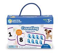 Learning Resources Counting Puzzle Cards, Preschool Readiness, Self Correcting Puzzles, Ages 3+
