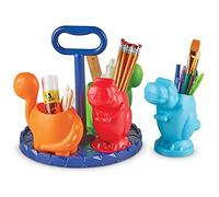 Learning Resources Create-a-Space Kiddy Centre Dinos, Kids Art Supply Storage, Caddy Playroom Organisation, Classroom Organisation, School Supplies Organiser, 5-Piece, Age 3+