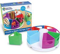 Learning Resources Create a Space Storage Centre - 10 Piece set Desk Organiser for Kids, Art Organiser for Kids, Homeschool Organisers and Storage