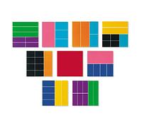 Learning Resources Deluxe Rainbow Fraction Squares