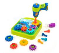 Learning Resources Design and Drill Gears Workshop, 55-Piece with Electric Toy D