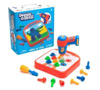 Learning Resources Design & Drill ABCs & 123s, Fine Motor Skills Construction Toy
