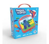 Learning Resources Design & Drill ABCs & 123s, Fine Motor Skills Construction Toy