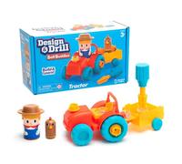 Learning Resources Design & Drill Bolt Buddies, Farm, Tractor Playset with Farmer Figure, Take Apart Drill 13 Pieces, Science & STEM Toy, Kids Gift Ages 3 4 5+