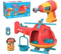 Learning Resources Design & Drill Bolt Buddies Rescue Helicopter, Fine Motor Skills Construction Toy