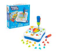 Learning Resources Design & Drill Rivet Pop Workshop, STEM Toy, Ages 3+ | Develop colour matching, fine motor, and dexterity skills, early engineering kids portable drill set, gifts for kids