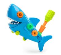 Learning Resources Design & Drill Shark, Toys for 3 Year old Boys and Girls, Fine Motor Skills, Preschool Building and Construction