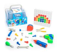 Learning Resources Design& Drill Toolbox, STEM Construction Tool Set for Kids, Ages 3+